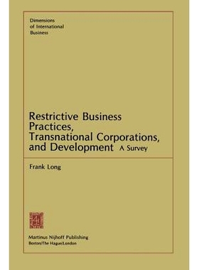 预订 Restrictive Business Practices, Transnational Corporations, and Development: A Survey: 9789400981522