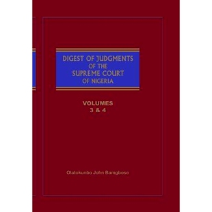 9789788431732 Nigeria The Digest Vols the Judgments and 预订 Supreme Court