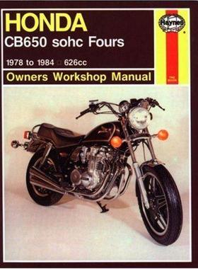 [预订]Honda CB650 sohc Fours (78 - 84) Haynes Repair Manual 9781850107590
