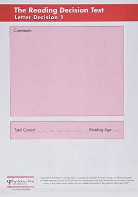【预订】The Reading Decision Test