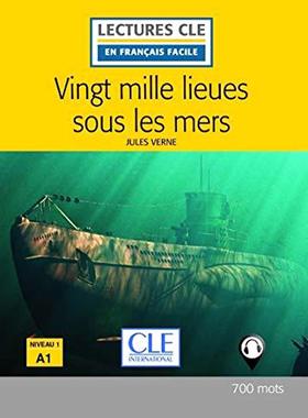 现货法语分级阅读A1 海底两万里 原声朗读音频 CLE出品 Vingt mille lieues sous les mers  Niveau 1 A1 口袋书 法语阅读理解训练