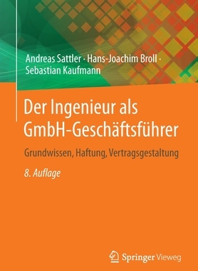 预订 Der Ingenieur als GmbH-Geschäftsführer