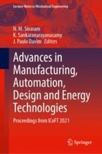 Automation 预订 Technologies 9789819912872 and Design Manufacturing Advances Energy