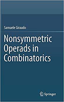 【预售】Nonsymmetric Operads in Combinatorics