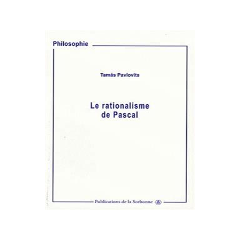 [预订]Le rationalisme de Pascal 9782859445836