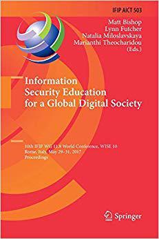 【预售】Information Security Education for a Global Digital Society: 10th IFIP WG 11.8 World Conference, WISE 10, ...