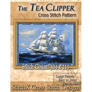 预订 The Tea Clipper Cross Stitch Pattern: 9781500159153