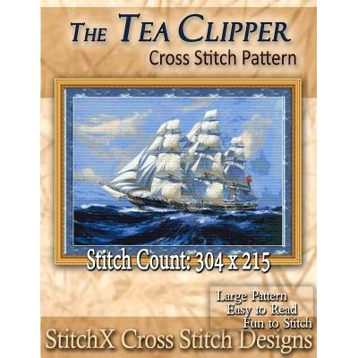 预订 The Tea Clipper Cross Stitch Pattern: 9781500159153