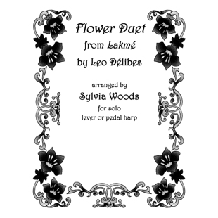 from Lakeme Harp Flower 9780936661414 Solo Duet for 预订 Arranged