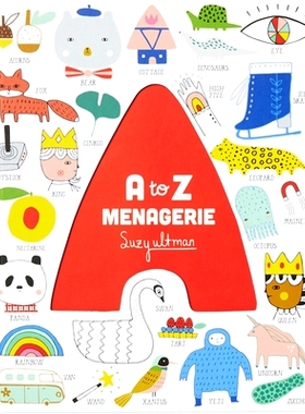 预订 A to Z Menagerie: (Abc Baby Book, Sensory Alphabet Board Book for Babies and Toddlers, Interactive Book for Babies)