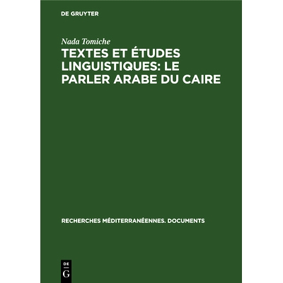 Le parler arabe du Caire