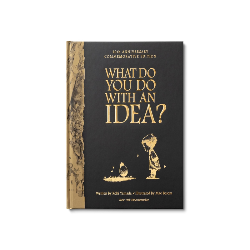有了想法你怎么做？10周年纪念版 精装绘本扫把插画 What Do You Do With an Idea? 10th Anniversary Edition英文原版Yamada Kobi