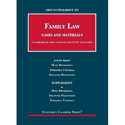 预订 2023 Supplement to Family Law, Cases and Materials, Unabridged and Concise: 9798887860473