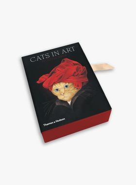 英文原版 名画中的猫咪 艺术作品明信片 Cats in Art: Box of 20 Notecards