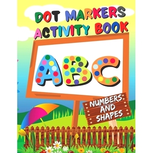 预订 shapes markers Book Numbers toddler book for Activity ABC and dot Coloring coloring Markers Dot