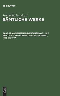 Idee 9783110034509 Ansichten betreffend Elementarbildung der die Erfahrungen und 预订