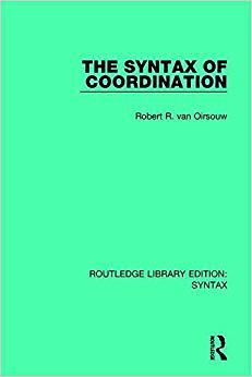 【预售】The Syntax of Coordination
