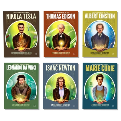 预订 Illustrated Biography for Kids: Extraordinary Scientists Who Changed the World: Set of 6 Books 儿童插图传记：改变世