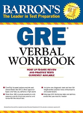 【预订】Barron's GRE Verbal Workbook, 3rd Ed...