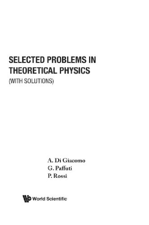 【预订】Selected Problems in Theoretical Phy...