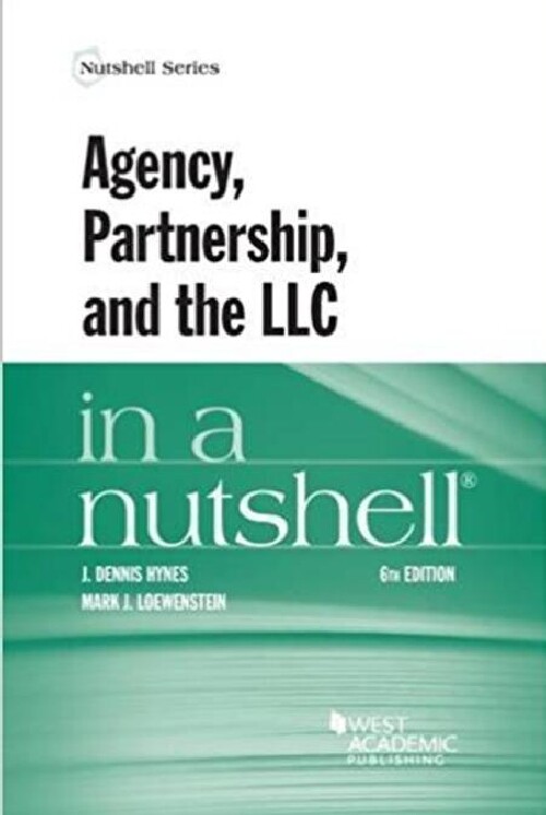 【预订】Agency, Partnership, and the LLC in ...