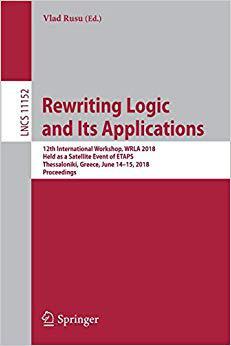 【预售】Rewriting Logic and Its Applications...