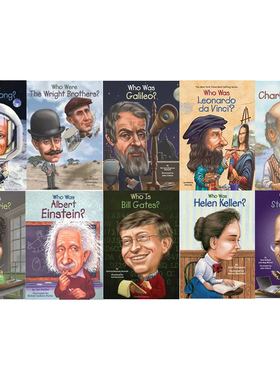 英文原版 Who Was 科学发明人物传记 10本套装 中小学生英语课外阅读