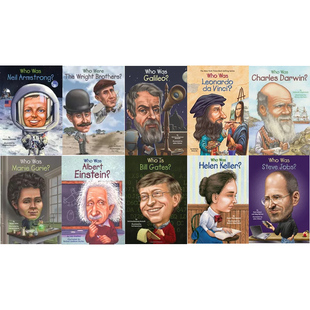 10本套装 英文原版 科学发明人物传记 Was 中小学生英语课外阅读 Who