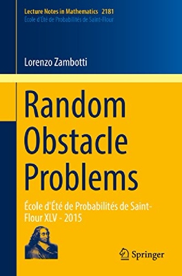 【预订】Random Obstacle Problems