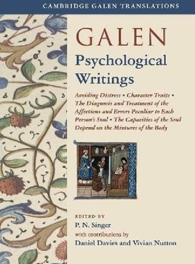 【预订】Galen: Psychological Writings: Avoid...