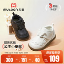 洋气公主黑色小皮靴低筒加绒二棉鞋 童鞋 新款 牧童女童靴子2025冬季