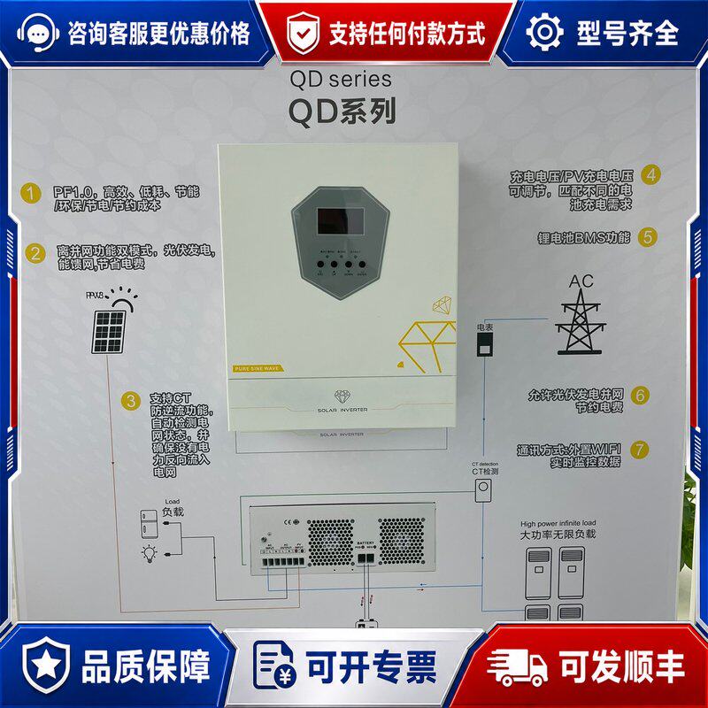 议价泰琪丰逆控一体机QD3624全系列支持离网/混网/并网可维修