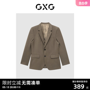 22年秋季 GXG男装 咖色套西西装 商场同款 新品