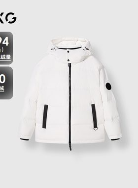 【A】GXG男装 商场同款撞色连帽通勤羽绒服男 24冬新品G24XY24007