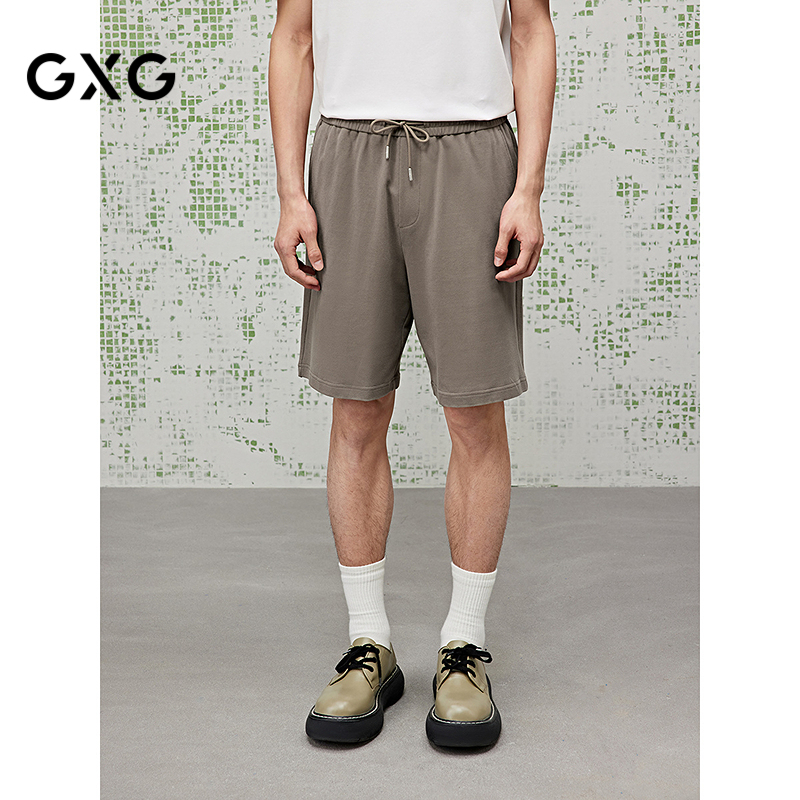 [商场同款]GXG男装 肌理短裤通勤男五分休闲裤25夏新品G25X222017