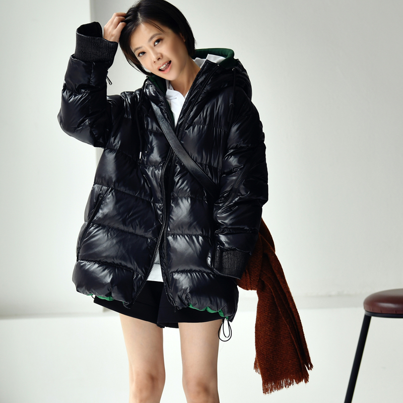 羽绒服加厚宽松韩版连帽羽绒服