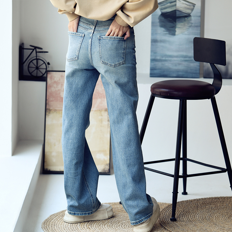 高腰显瘦百搭新品牛仔裤