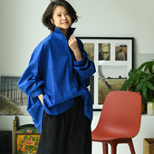 包邮 C16730 文艺休闲通勤宽松纯棉质感廓形显瘦百搭大版 衬衫 女春