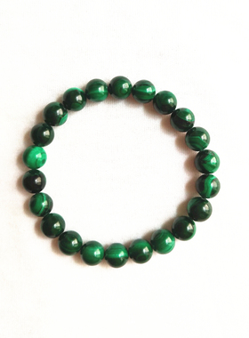 原石无染色水晶手串