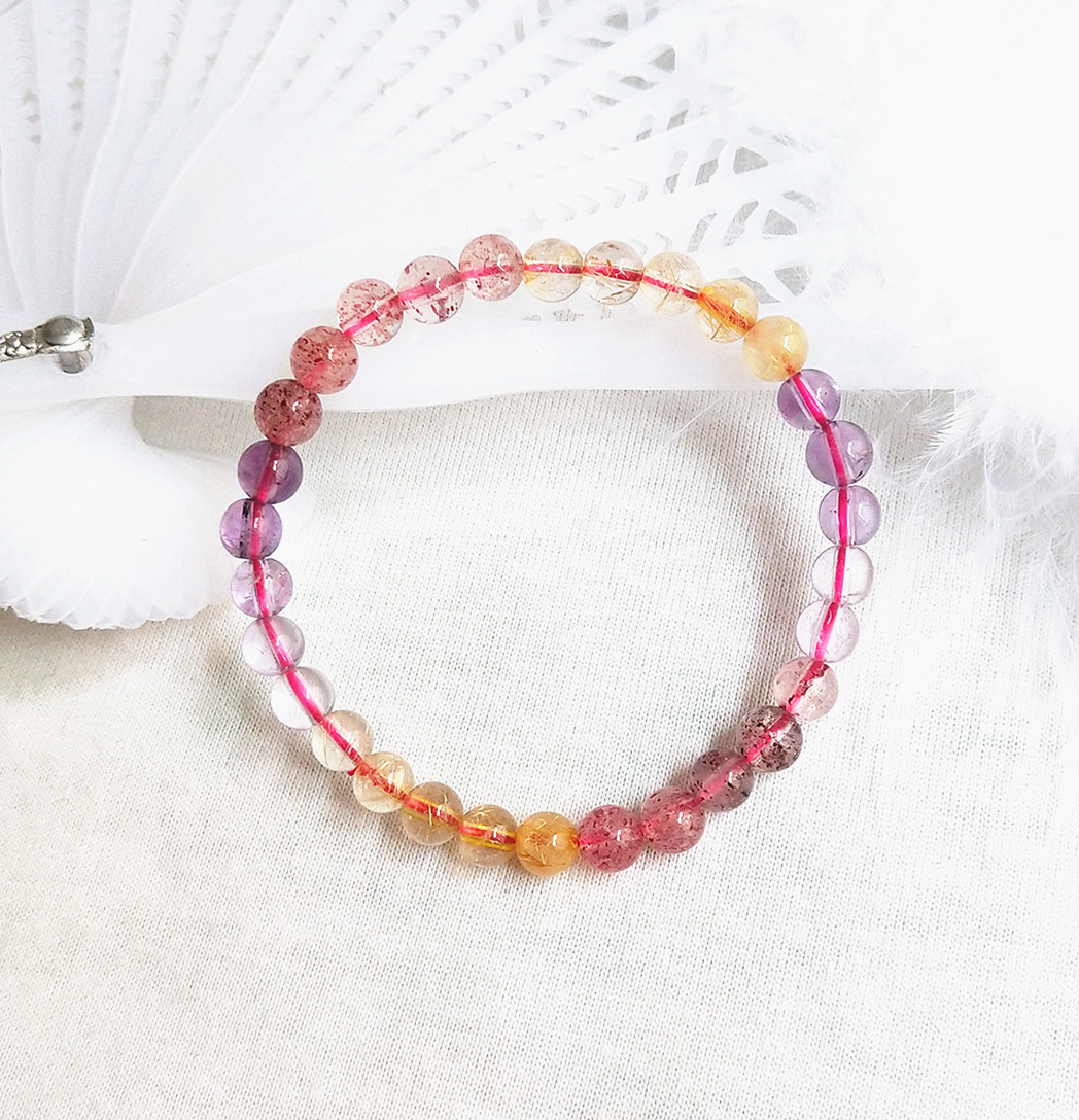 超七水晶手链 三轮骨干紫发晶草莓晶单圈 女 招财旺桃花转运手串,饰品/流行首饰/时尚饰品新,手饰/手串,淘宝优惠券,粉丝福利购,淘宝优惠卷