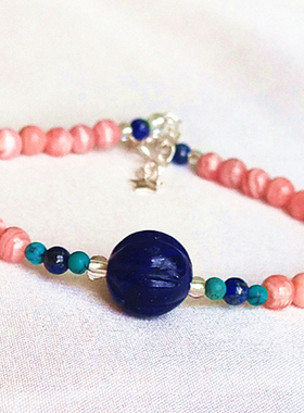 纯银阿根廷条纹招桃花旺姻缘手串