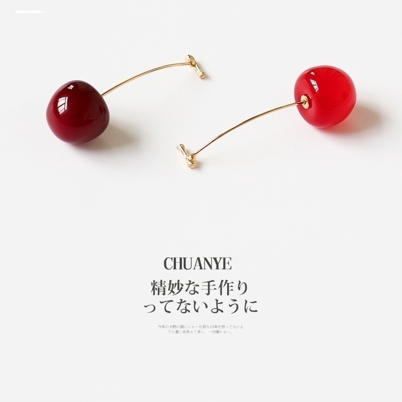 红色樱桃胸针女西装外套大衣胸花防走光扣针领口领针礼物