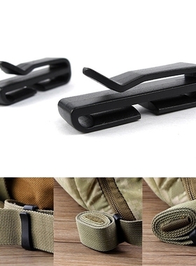 背包织带收尾夹军绿色双肩包背带固定卡子书包背带末端收拢整理扣