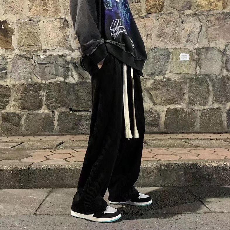 @港风加绒加厚灯芯绒裤男阔腿直筒裤NZ208-P45,男装卫衣,星座223（原229-2）
