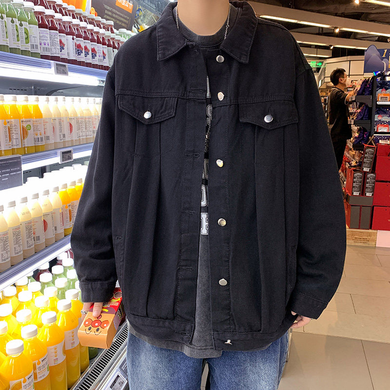 @港风工装牛仔夹克男小熊刺绣外套M-5XL，JK305-65,男装夹克,星座223（原229-2）