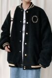 @港风2025秋冬季羊羔绒棉衣男棒球服夹克外套WT109-P65，男装夹克，星座223（原229-2）