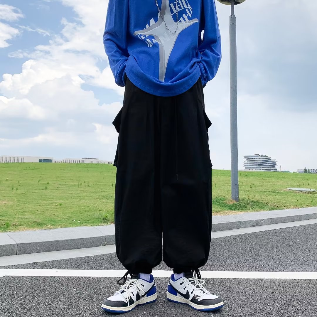 @港风束脚工装裤宽松春秋季2025新款大口袋休闲裤NZ287-P50,男装工装外套,星座223（原229-2）