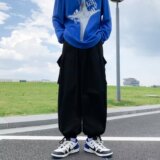 @港风束脚工装裤宽松春秋季2025新款大口袋休闲裤NZ287-P50，男装工装外套，星座223（原229-2）