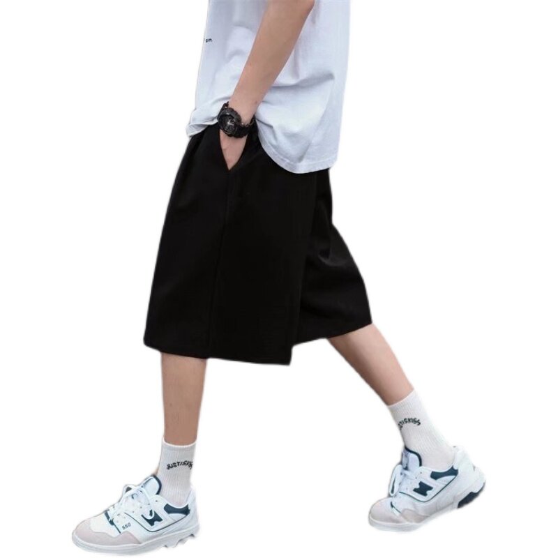 @港风纯色运动裤夏季宽松大裤衩男士五分裤短裤DK072-P30,男装牛仔裤,星座223（原229-2）
