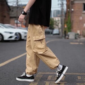 @ 港风  工装裤男潮牌ins束脚宽松休闲长裤多口袋裤子 NZ281-P40图片